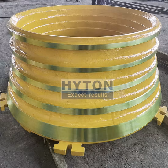 Pièces de broyeur d'équipement minier, combinaison concave de manteau pour GP500