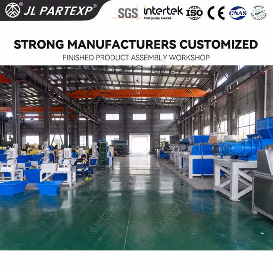 Déchets de plastique PVC PP PE bouteille PET peut seau carton carton bois noix de coco balle pneu en caoutchouc disque dur disque film recyclage des déchets broyeur broyeur machine